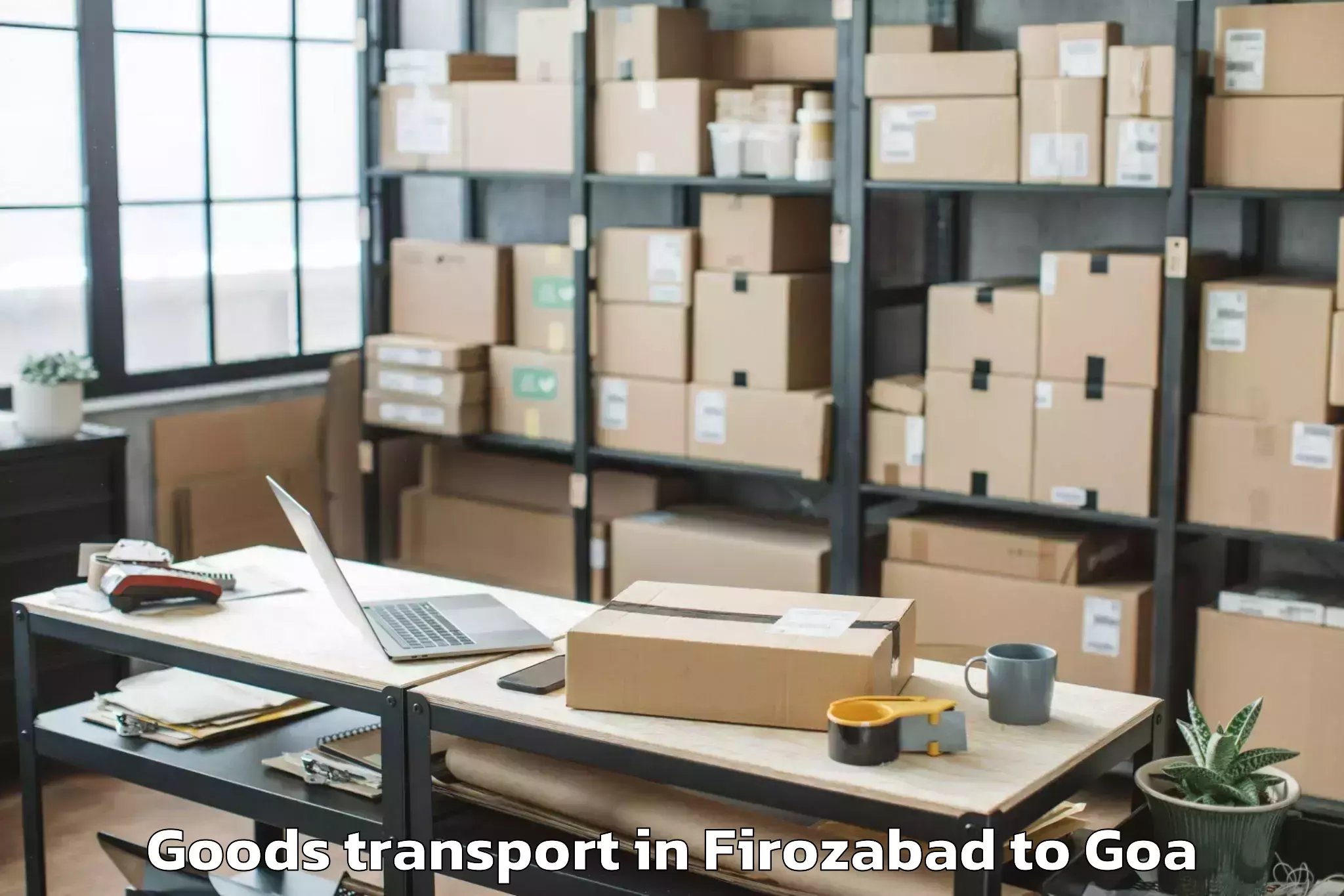 Hassle-Free Firozabad to Margao Goods Transport